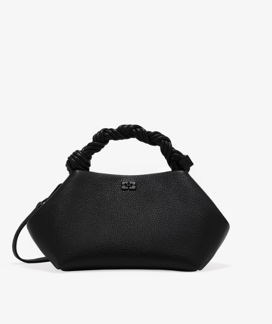 Bolso Bou mini textura blk Ganni Bolso Bou mini textura blk Ganni